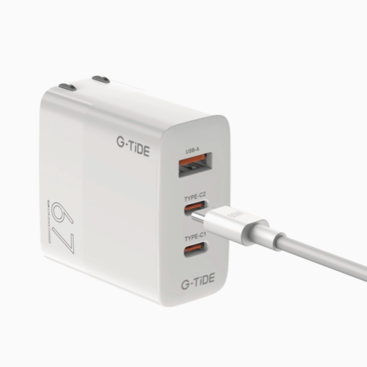 Turbo Cargador 67 W G-Tide GO671 Cable Tipo C Súper Carga